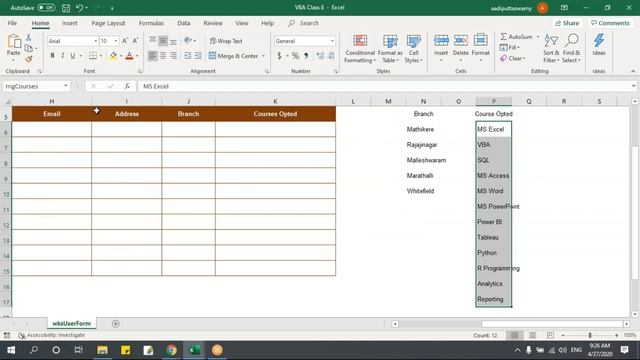 Excel VBA UserForm, Controls and UserForm Module смотреть онлайн