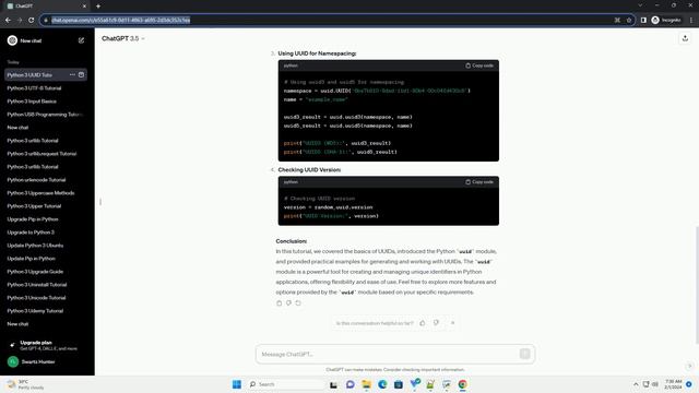 python 3 uuid смотреть онлайн