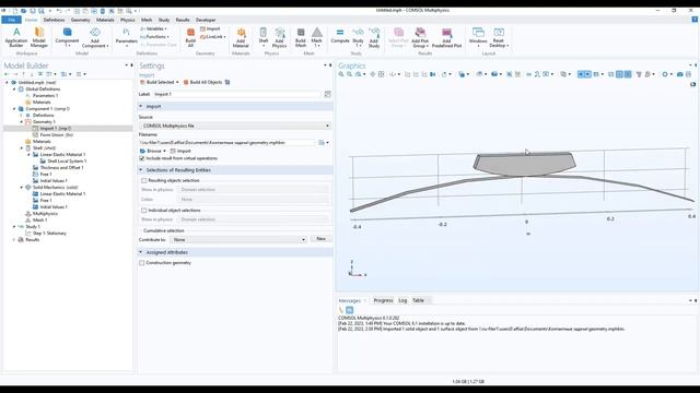 Механические контакты в COMSOL Multiphysics смотреть онлайн