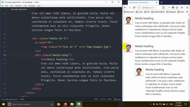 Bootstrap 4 [#18] Media Object смотреть онлайн