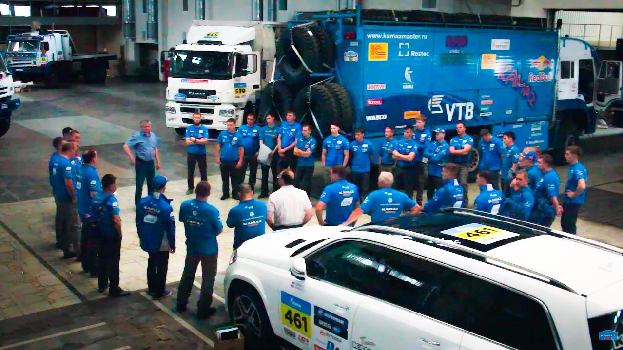 Отъезд команды «КАМАЗ-мастер» на ралли «Шелковый путь-2017» смотреть онлайн