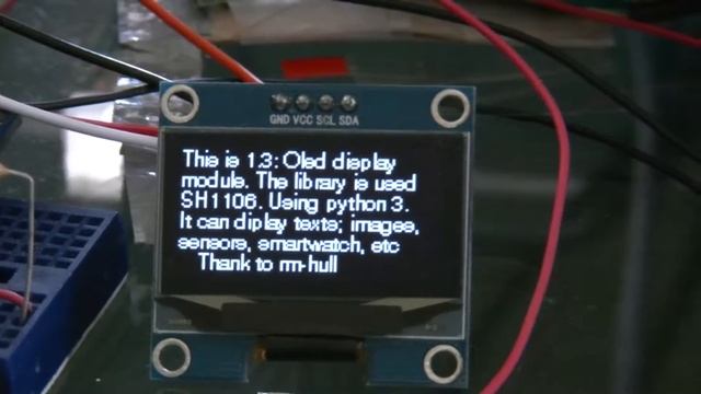 Display text and image for Oled 1.3" Raspberry Pi Python3 смотреть онлайн