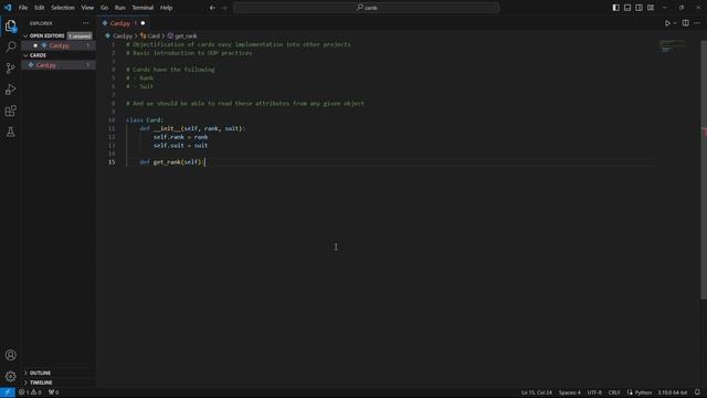 Card Game Engine in Python || Card Class смотреть онлайн