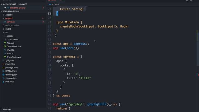 Typesafe GraphQL and Vue 3/9 - Defining a Mutation смотреть онлайн