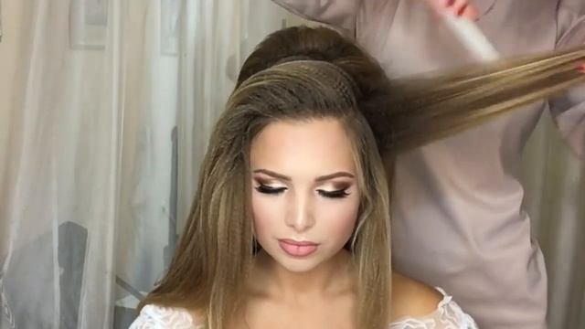 Arabic high tail Восточный хвост Свадебная прическа Анна Комарова смотреть онлайн