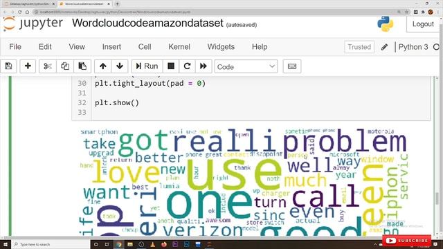 Word cloud Python Code on Amazon Dataset || Lesson 95 || Machine Learning || Learning Monkey || смотреть онлайн