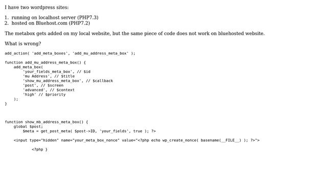 Wordpress: add_meta_box does not display meta box in Admin смотреть онлайн