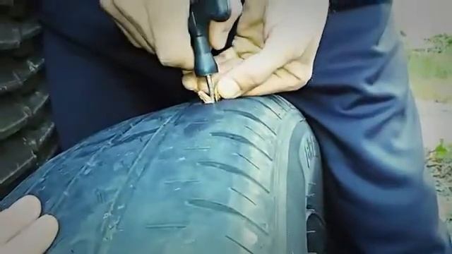 Быстрый ремонт колеса в дороге. смотреть онлайн