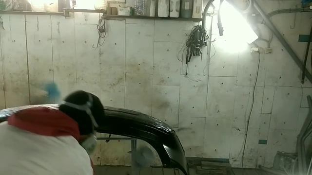 Как покрасить бампер в два цвета. 1 часть смотреть онлайн