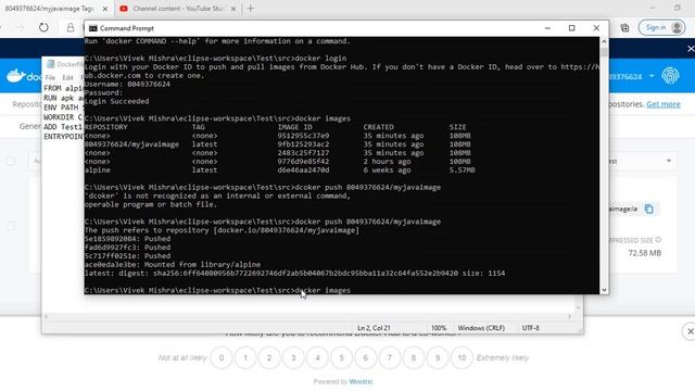 Chapter 16 How to deploy Image to Docker Hub and provide Tag смотреть онлайн