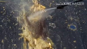 Чистка рыболовных сетей минимойкой Karcher 5.20