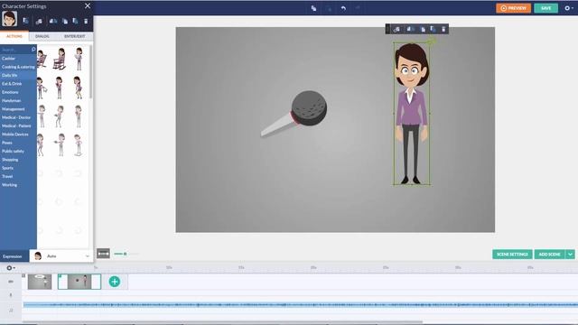 Как сделать видео в стиле анимации. Урок 4. Работа со ценами и таймлайн. смотреть онлайн