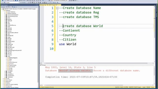 Part 4 Quick Start SQL Server in Amharic Language Creating the first Database смотреть онлайн