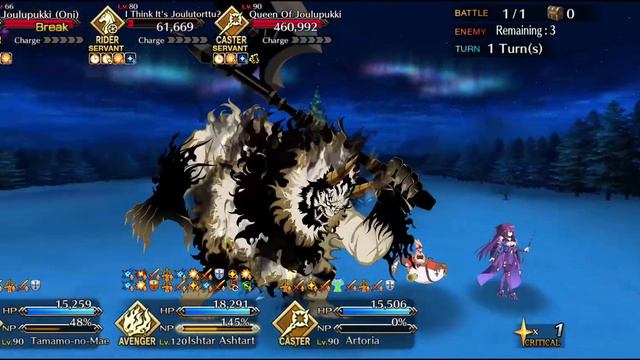 【FGO NA】Marthamas CQ 2 - Hello, Joulopukki - Space Ishtar 2T смотреть онлайн