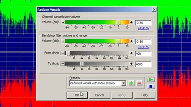 Remove Vocals From Music With Goldwave
