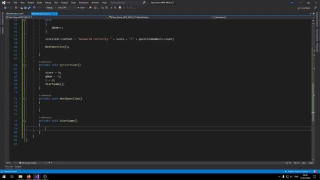 Make a multiple choice randomized quiz game in visual studio with WPF C# смотреть онлайн
