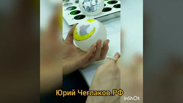 Ручная роспись на фабрике ёлочных игрушек! смотреть онлайн