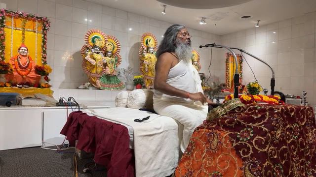 Shri Vasant Vijay ji Maharaj at Ved Mandir Milltown New Jersey Live Broadcast 2/16/24 смотреть онлайн