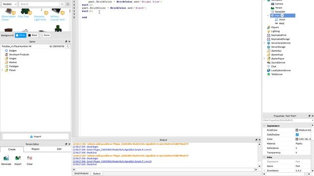 How to Change the BrickColor/Color3 of a Part | Roblox Studio смотреть онлайн