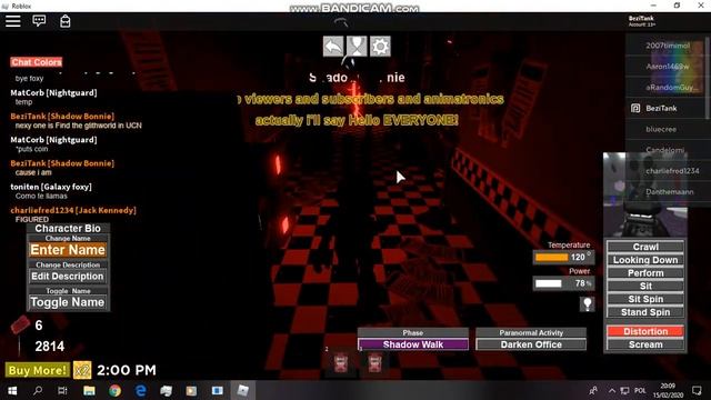Roblox: The Pizzeria RP Remastered Still Bones, Mega Honk, Bug Beholder, Go to your room, Elizabeth смотреть онлайн