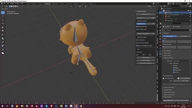 72 Blender 2.91. Tutorial Rigging. Котёнок смотреть онлайн