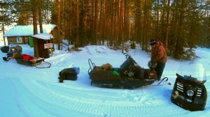 Живу Один в Лесной Избе.Ловлю Рыбу.Жарю Щуку в Яйце.Встретились с Батей.
