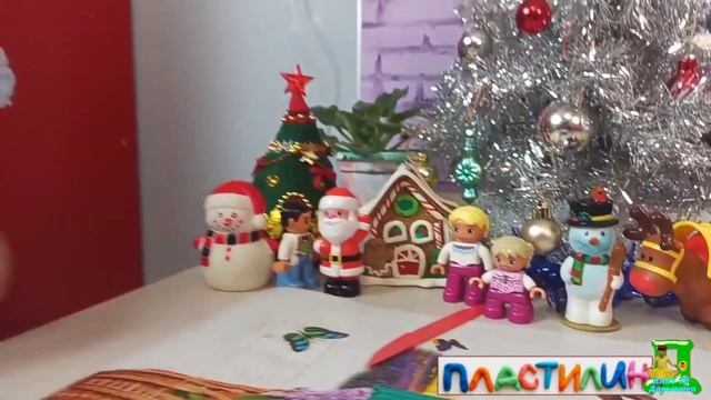 Пластилиновый?? мир у Даши. Строим пирамиду,?выкладываем Ёлку из пластилина. смотреть онлайн