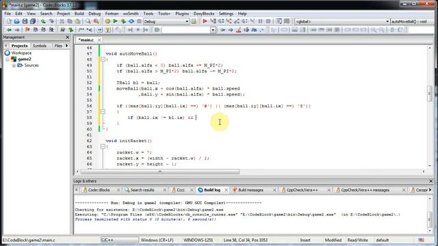 Язык Си с нуля - Урок 17 - консольный арканоид LIVE (часть2) смотреть онлайн