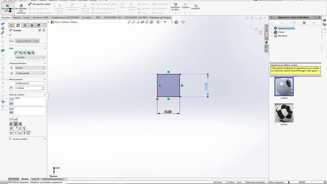 Solidworks Tutorial Beginner How to create a cube смотреть онлайн