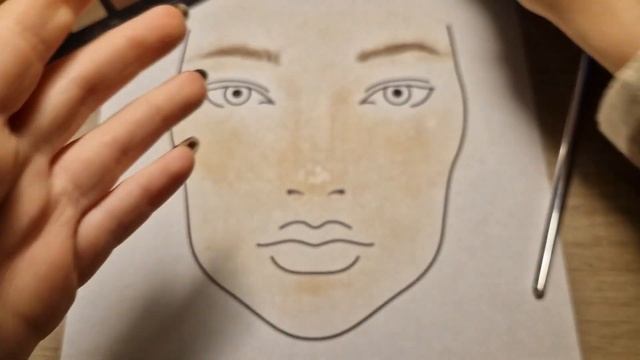 doing your makeup (on a face chart) ?✩°｡⋆ asmr смотреть онлайн