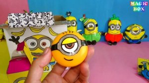 Миньоны в магните Делаем сюрприз бокс миньономания Вся коллекция антистрессов