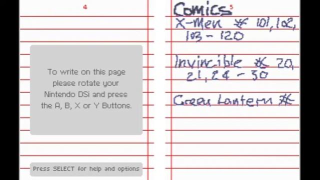 DSiWare: myNotebook (Comic Lists) смотреть онлайн
