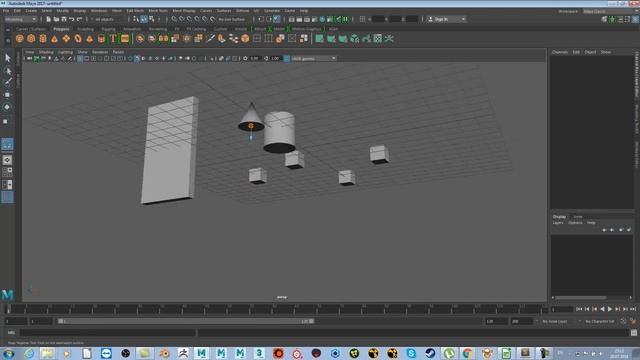 Работа с объектами в maya 2017|Выравнивание и привязки|Уроки для начинающих смотреть онлайн