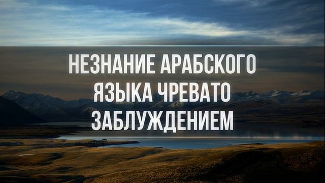 Незнание арабского языка чревато заблуждением || Ринат Абу Мухаммад смотреть онлайн