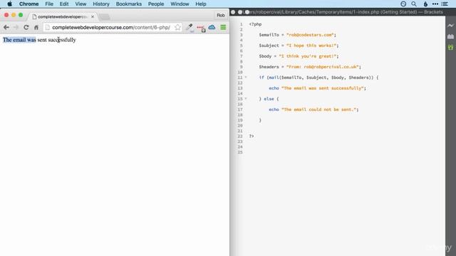 94 Sending An Email With PHP смотреть онлайн