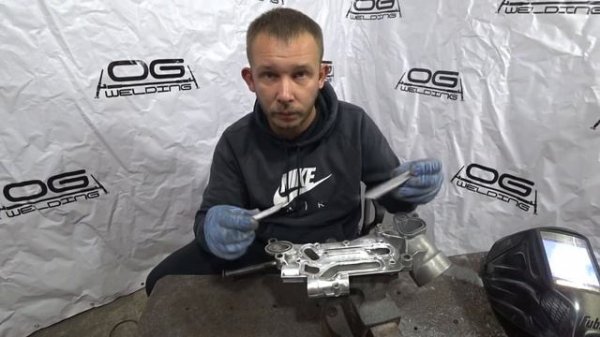 Решение проблемы теплообменника GM Opel Astra, Chevrolet Cruze. Завариваем корпус теплообменника.