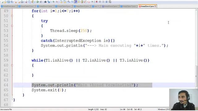 JAVA | PRACTICAL | Threads | isAlive() and join() in multithreading смотреть онлайн