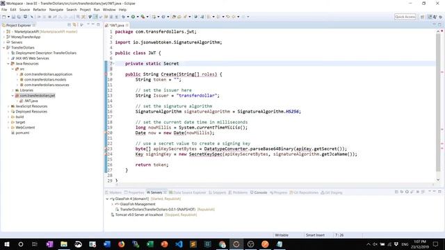 ST8023 Bearer JWT Token Auth 3 Create JWT Create method смотреть онлайн