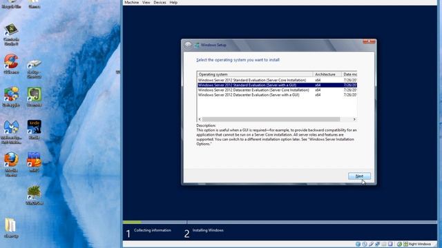 Installing Windows 2012 in Virtual Box on Windows 8 смотреть онлайн