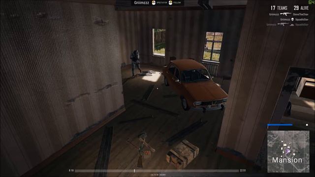 PUBG Crazy Car Crash Through Wall at Mansion смотреть онлайн