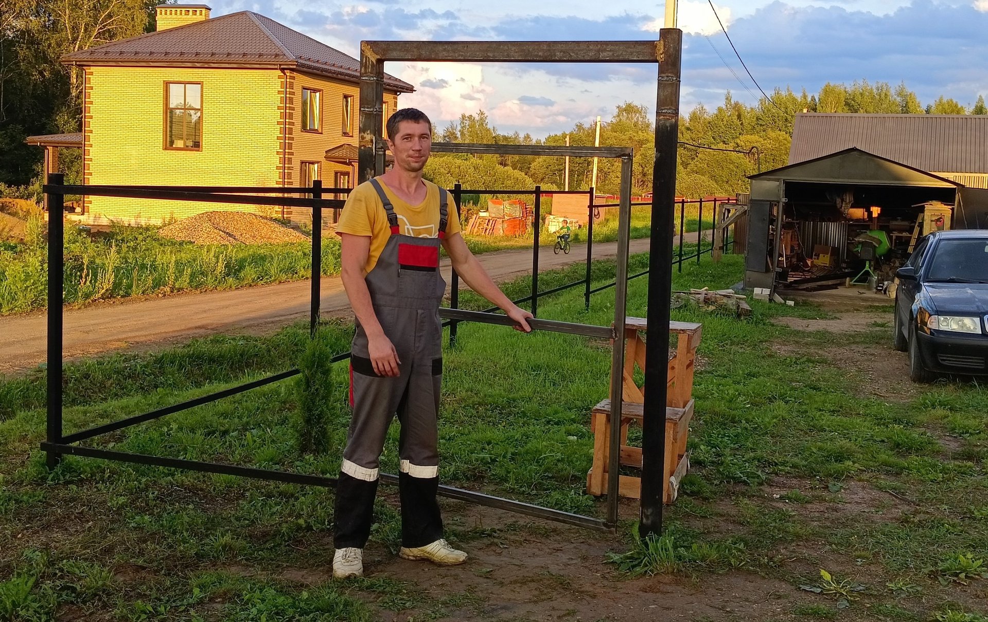 Изготовление калитки из профильной трубы 40х20мм. смотреть онлайн