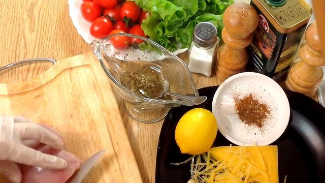 Очень простой рецепт вкусного салата "Цезарь" смотреть онлайн