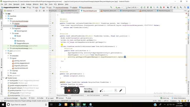 how to open fragment on recyclerview onclick смотреть онлайн