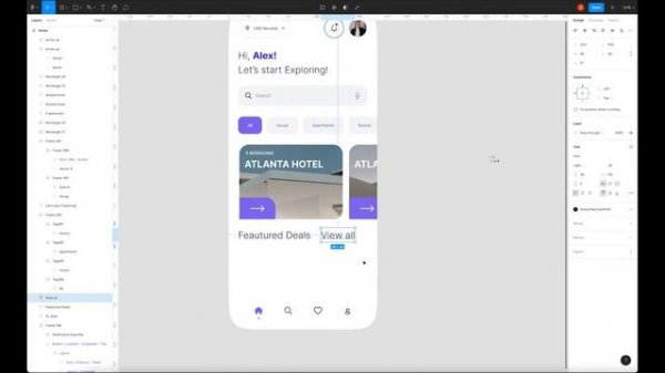 Horizontal Scrolling Mobile App Design | Figma Tutorial