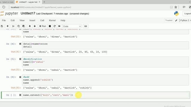 List in python/Python list Function /Modify, add, delete item in python смотреть онлайн