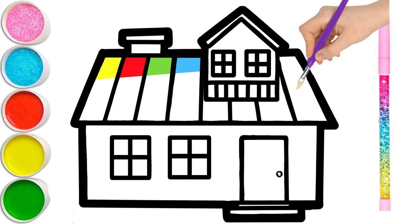 How to draw an octopus, a house, ice cream, a kitchen stove, a dog for children смотреть онлайн