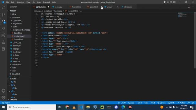 PART 30(CSS-Beginner): TEMPLATES INHERITANCE IN DJANGO PROJECTS смотреть онлайн