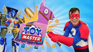 Роботы Трансформеры - Сюрприз для Автоботов от Той Мастера! - Оптимус Прайм в видео игры битвы