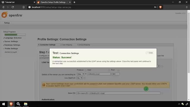 Configure OpenFire XMPP Chat LDAP Authentication