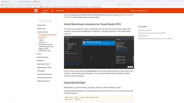 Write your first game, programming Space Invaders using MONOGAME and VS2019, Install and Setup. смотреть онлайн